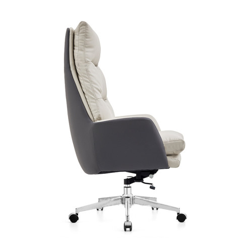 Wholesale Leather Ergonomic Chair | Executive Swivel Office Chair With Chrome Base Supplier