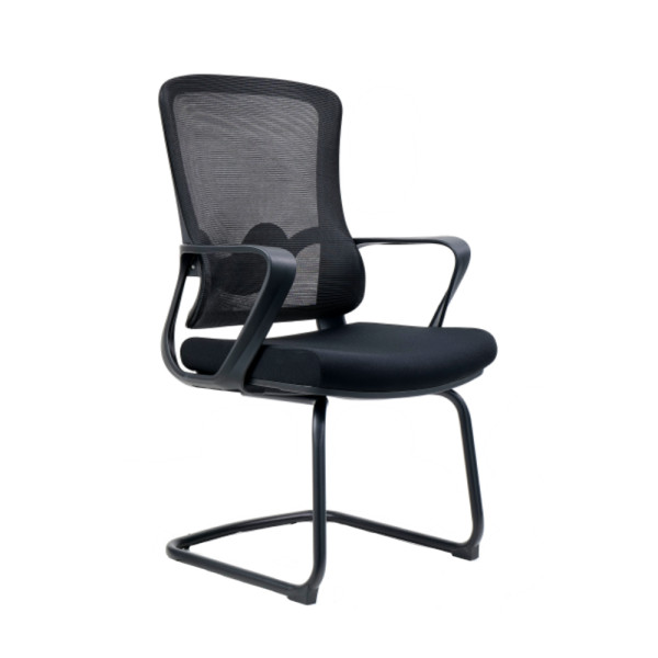 Wholesale Black Conference Office Chair With Fixed Armrest | OEM/ODM Solutions for Distributors
