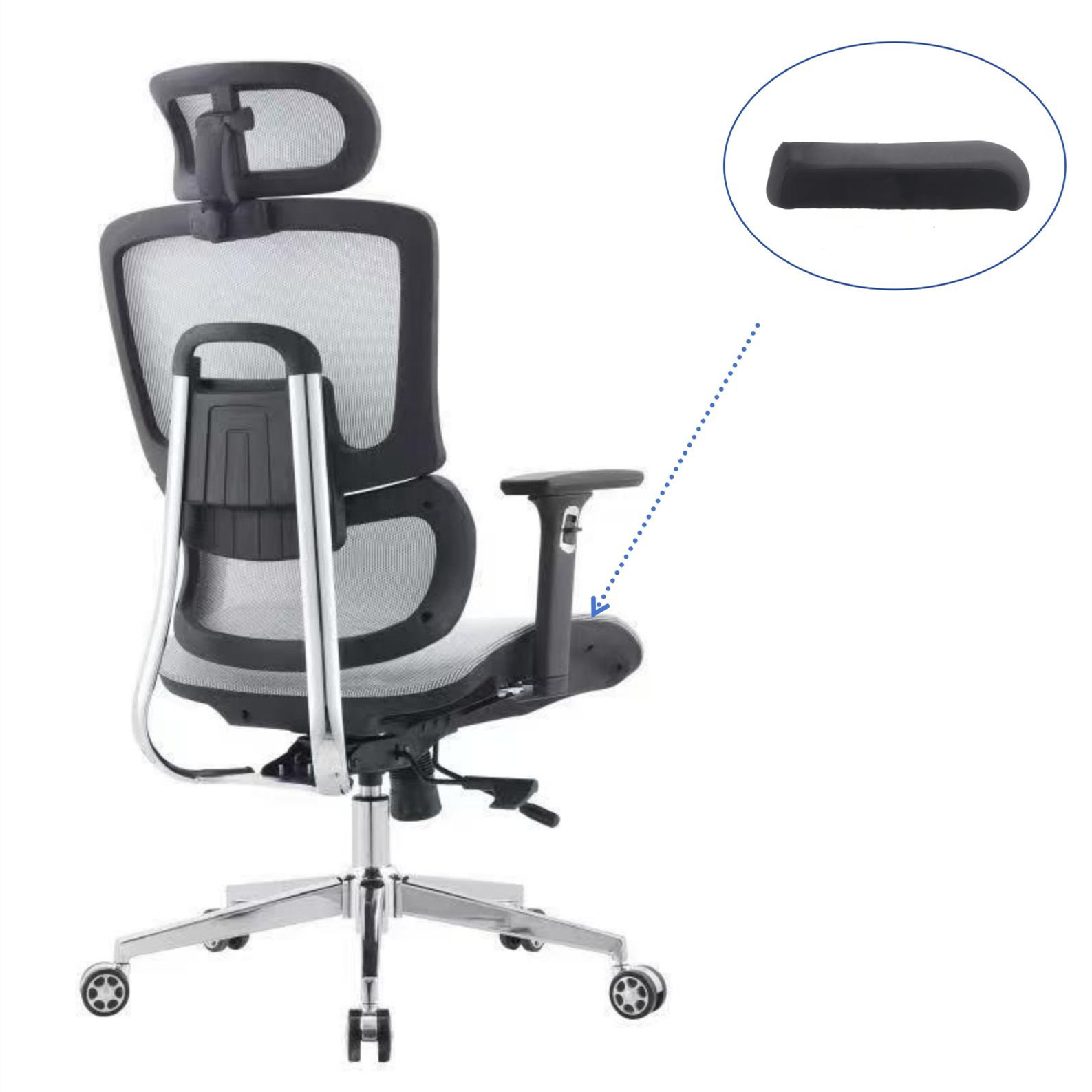 height adjustable office executive chair