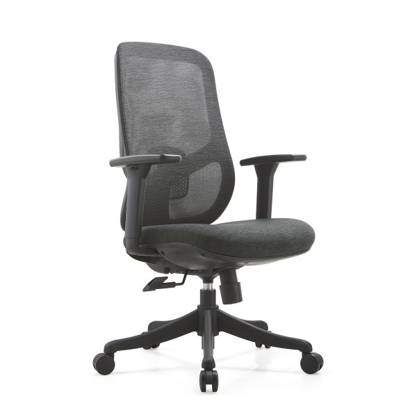 Customizable Modern Swivel Office Task Chair - Mesh Design with Adjustable Armrests for Commercial Spaces