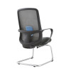 Modern Conference Office Chair | Chrome Tube And Mesh Feature Fabric Material Design | Mesh Chair For Meeting Room Use
