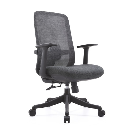 Task Office Chair | Middle Back Lumbar Support Luxury Swivel Chair Minimalist Lift Swivel Design Mesh Fabric Wholesale