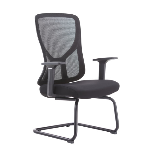 Modern Mesh Conference Chair | Armrest Meeting Chair for Waiting Room Without Wheels Design Wholesale