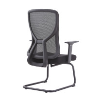 Modern Mesh Conference Chair | Armrest Meeting Chair for Waiting Room Without Castor Design Supplier