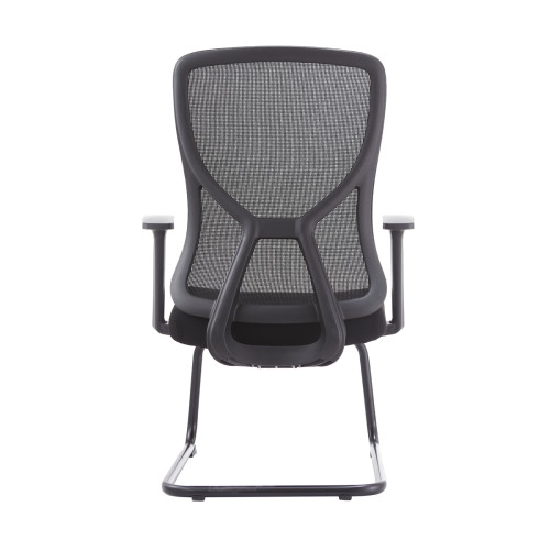 Modern Mesh Conference Chair | Armrest Meeting Chair for Waiting Room Without Wheels Design Wholesale