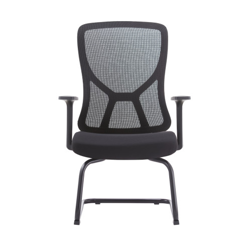 Modern Mesh Conference Chair | Armrest Meeting Chair for Waiting Room Without Wheels Design Wholesale