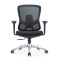 Ergonomic Black Task Office Chair with Adjustable Armrest Modern Mesh Fabric Design Swivel Chair