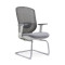 Adjustable Armrest Modern Mesh Conference Chair with Chrome Base for Living or Meeting Room Use