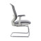 Adjustable Armrest Modern Mesh Conference Chair with Chrome Base for Living or Meeting Room Use
