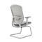 Adjustable Armrest Modern Mesh Conference Chair with Chrome Base for Living or Meeting Room Use