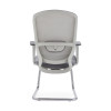 Adjustable Armrest Modern Mesh Conference Chair with Chrome Base for Living or Meeting Room Use