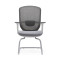 Adjustable Armrest Modern Mesh Conference Chair with Chrome Base for Living or Meeting Room Use