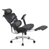 Adjustable Height Ergonomic Executive Office Chair with Aluminum Base & Footrest - Perfect for Wholesale, OEM & ODM