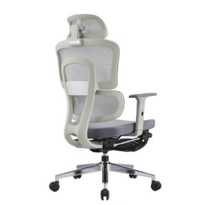 High Back Gray Ergonomic Mesh Office Chair with Footrest - Ideal Solution for Home Offices Wholesale