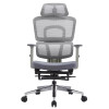 High Back Gray Ergonomic Mesh Office Chair with Footrest - Ideal Solution for Home Offices Wholesale