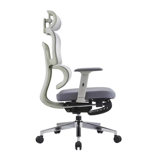 High Back Gray Ergonomic Mesh Office Chair with Footrest - Ideal Solution for Home Offices Wholesale