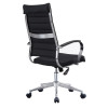 Black Swivel Executive Leather Chair | Ergonomic Seating with Chrome Armrest  for Office Projects & Bulk Orders