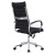 Black Swivel Executive Leather Chair | Ergonomic Seating with Chrome Armrest  for Office Projects & Bulk Orders