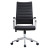 Black Swivel Executive Leather Chair | Ergonomic Seating with Chrome Armrest  for Office Projects & Bulk Orders