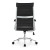 Black Swivel Executive Leather Chair | Ergonomic Seating with Chrome Armrest  for Office Projects & Bulk Orders