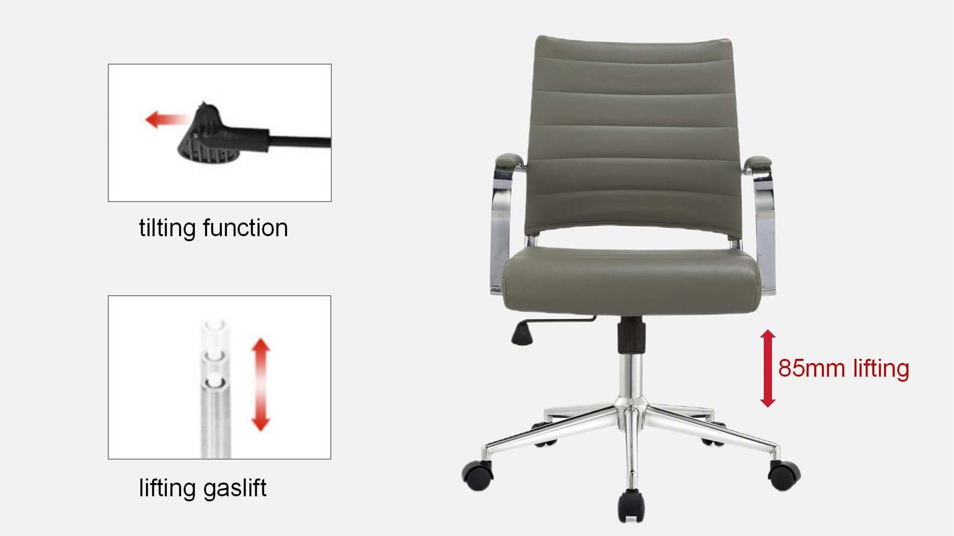 leather office task chair