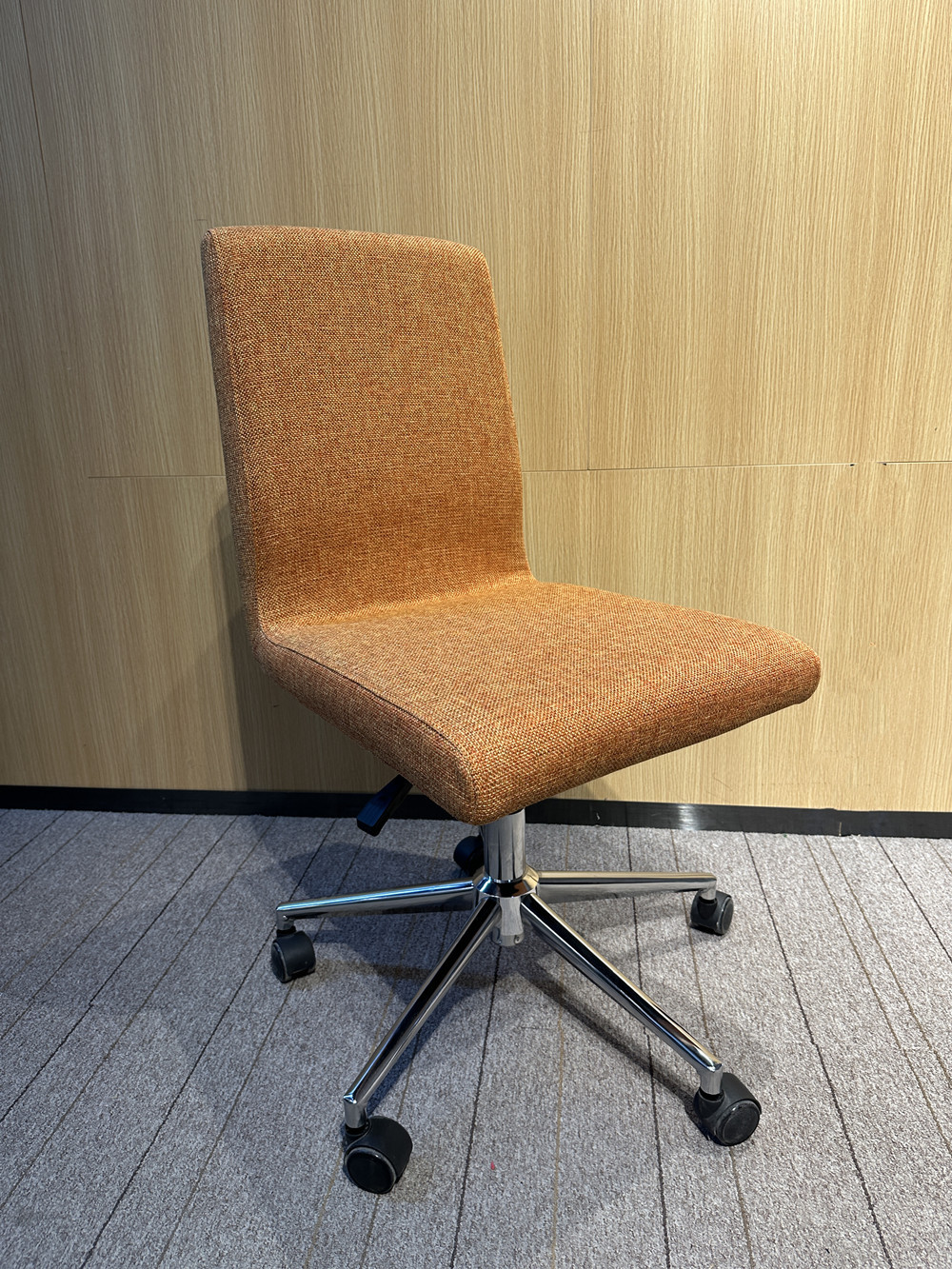 armless office task chair