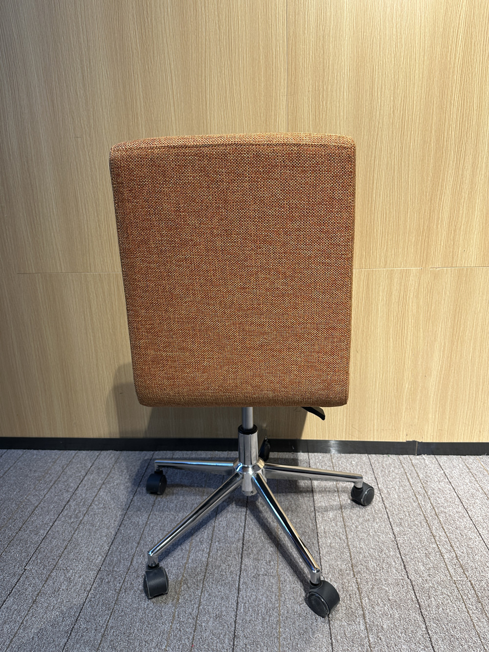 armless office task chair