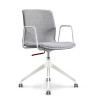 Ergonomic Swivel Training Chair With Armrest | Wholesale Manufacturer for Rolling Fabric Office Furniture