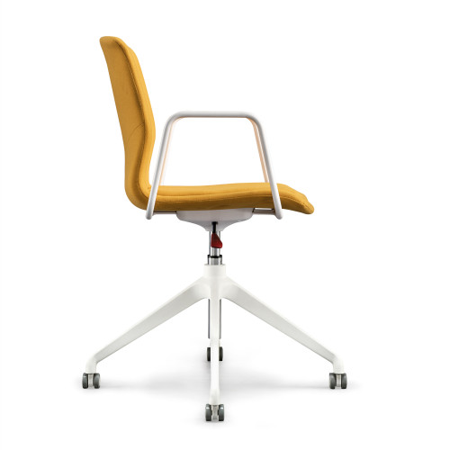 Ergonomic Swivel Training Chair With Armrest | Wholesale Manufacturer for Rolling Fabric Office Furniture