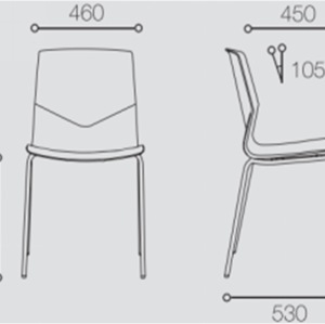 Оптовый штабелируемый стул для конференций с мягкой подушкой (PX03B-C)