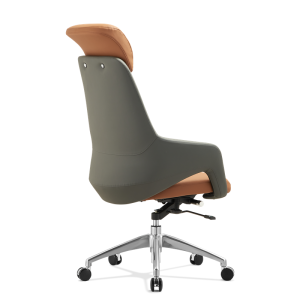Cómoda silla de cuero | Silla de oficina ejecutiva ergonómica para el hogar Proveedor de China