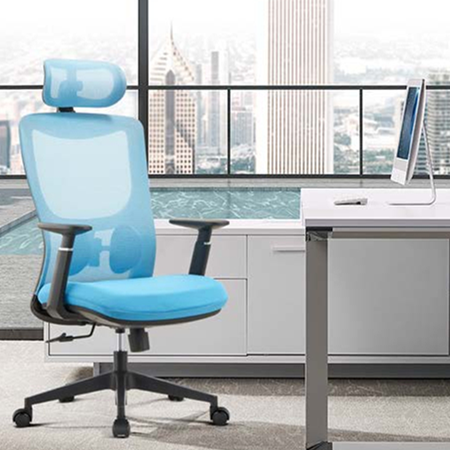 Luxuriöser Stuhl mit hoher Rückenlehne | Ergonomischer Netzstuhl mit Lordosenstütze für das Büro