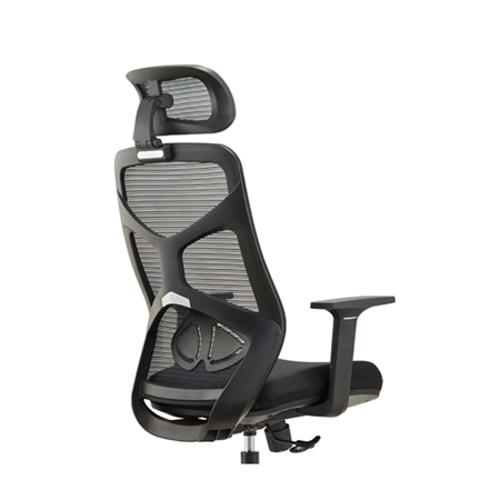 Silla giratoria con soporte lumbar | Silla ergonómica de malla con reposabrazos para proveedor de oficina