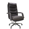 High Back Executive Chair | Swivel Leather Chair With Fixed Armrest For Office Supplier