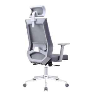 Schwarzer Mesh-Chefsessel | Drehbarer ergonomischer Stuhl mit Armlehnendesign für Büroausstatter