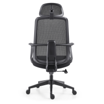 Wholesale Black Mesh Executive Chair | Ergonomic Swivel Chair with Armrests for Office Solutions | OEM & ODM Available