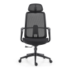 Wholesale Black Mesh Executive Chair | Ergonomic Swivel Chair with Armrests for Office Solutions | OEM & ODM Available