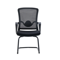 Wholesale Black Conference Office Chair With Fixed Armrest | OEM/ODM Solutions for Distributors