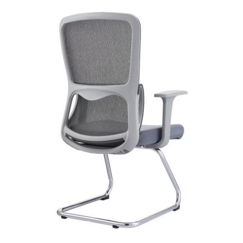 Ergonomic Mesh Middle Back Conference Chair With Metal Frame for Home Office Meeting Rooms  Use Supplier