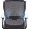 Ergonomic Mesh Middle Back Conference Chair With Metal Frame for Home Office Meeting Rooms  Use Supplier