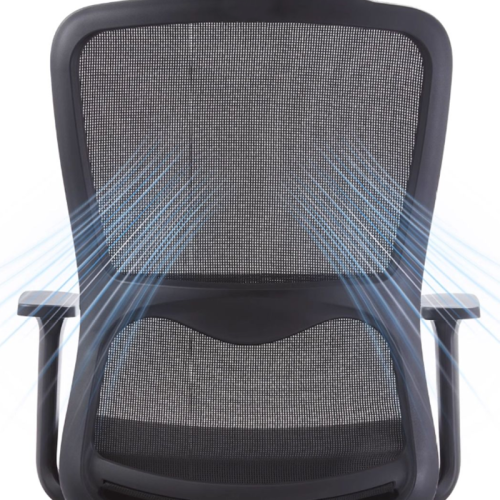 Ergonomic Mesh Middle Back Conference Chair With Metal Frame for Home Office Meeting Rooms  Use Supplier