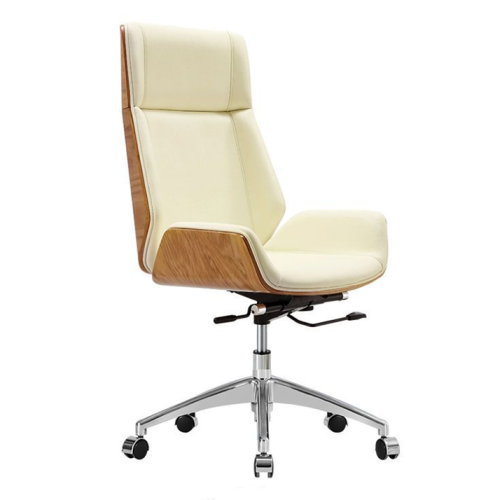 High Back Office Chair | Leather Executive Chair With Swivel Design For Office Supplier
