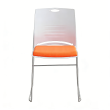 Modern Plastic Office Chair with Comfortable Sponge Seat Stackable Design for Conference Rooms and Training Areas