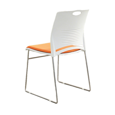 Modern Plastic Office Chair with Comfortable Sponge Seat Stackable Design for Conference Rooms and Training Areas
