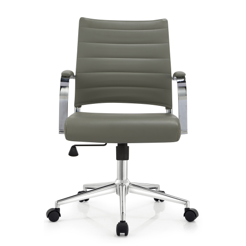Middle Back Task Office Chair | Fixed Chrome Armrest Swivel Task Seating | Bulk Order Solutions & Design Services