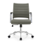 Middle Back Task Office Chair | Fixed Chrome Armrest Swivel Task Seating | Bulk Order Solutions & Design Services