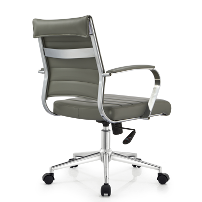 Middle Back Task Office Chair | Fixed Chrome Armrest Swivel Task Seating | Bulk Order Solutions & Design Services