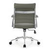 Middle Back Task Office Chair | Fixed Chrome Armrest Swivel Task Seating | Bulk Order Solutions & Design Services