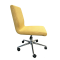 Middle Back Fabric Task Office Chair | Armless Swivel Task Seating Suitable for Home Office Use
