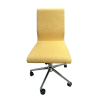 Middle Back Fabric Task Office Chair | Armless Swivel Task Seating Suitable for Home Office Use